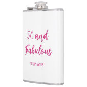 50 et fabuleux 50e flacon moderne rose (Gauche)