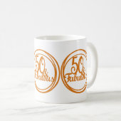 50 et fabuleux cadeau Anniversaire de café thé Mug (Devant droit)