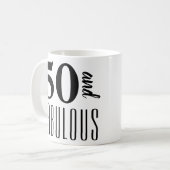 50 et fabuleux cadeau de fête d'anniversaire Mug (Devant gauche)