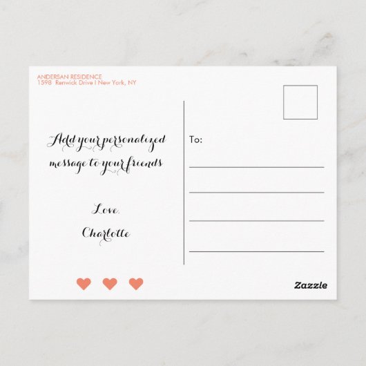 50 et fabuleux corail 50e anniversaire Invitation (Dos)