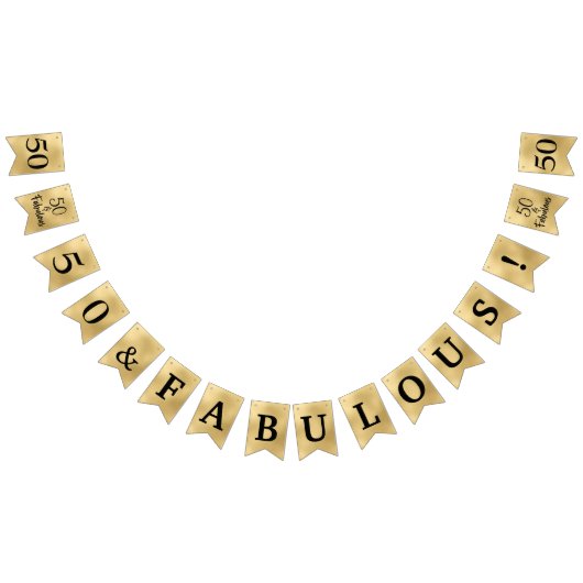 50 Et Fabuleux Drapeaux De Bunting Or (Tout)