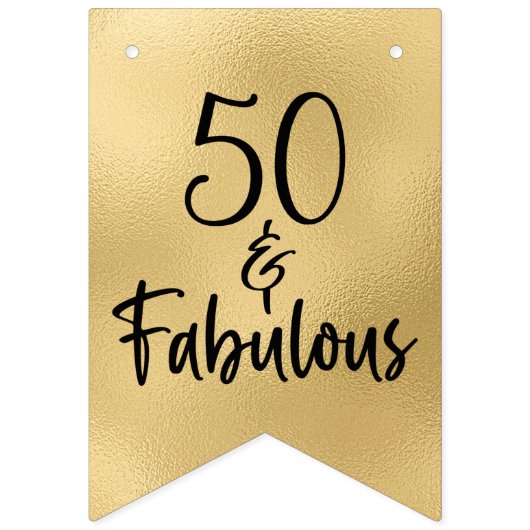 50 Et Fabuleux Drapeaux De Bunting Or (Deuxième drapeau)