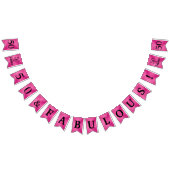 50 Et Fabuleux Drapeaux De Bunting Rose Chaud (Tout)