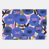 50 et fabuleux emballage papier feuille plat ensem (Devant 3)