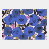 50 et fabuleux emballage papier feuille plat ensem (Devant)