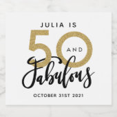 50 et fabuleux étiquette de fête d'anniversaire (Étiquettes simples)