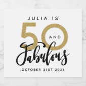 50 et fabuleux étiquette de fête d'anniversaire (Étiquettes simples)