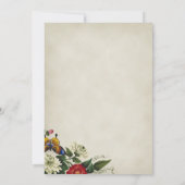 "50 et fabuleux" Floral Birthday Party Invitation (Dos)