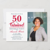 50 et fabuleux ! Photo Invitation de la fête du 50 (Devant)