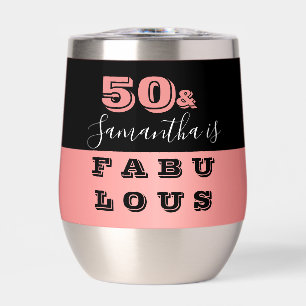 50 et fabuleux Rose Gold 50e fête d'anniversaire