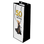 50 et fabuleux sac cadeau Black and Gold (Devant Angle)