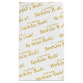 50 et fabuleux sac cadeau Gold personnalisable (Dos)