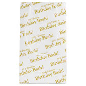 50 et fabuleux sac cadeau Gold personnalisable (Devant)