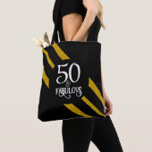 50 et fabuleux Sac fourre-tout noir et or (De près)