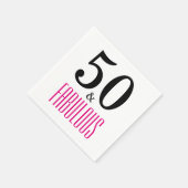 50 et fabuleux serviettes en papier d'anniversaire (Coin)