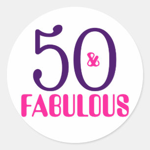 50 Et Fabuleux   Sticker pour le 50e anniversaire