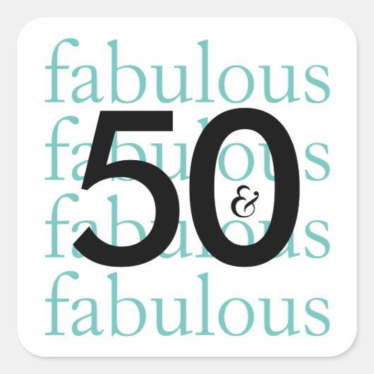 50 et fabuleux Stickers Anniversaire (Devant)