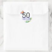50 et fabuleux Stickers Tropical 50th Birthday (Sac)