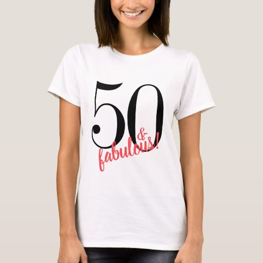 50 et Fabuleux T-shirt d'anniversaire (Devant)