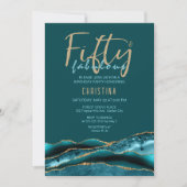50 et Fabuleux Turquoise Agate Or 50e Invitation d (Devant)