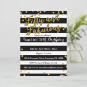 50 et Fabulous 50e anniversaire invitation (Debout devant)