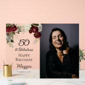 50 et Fabulous Glam Rose Floral fête d'anniversair (Mariage)