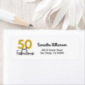 50 et Fabulous Gold et Étiquette noir (En situation)