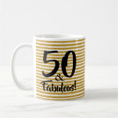 50 et Fabulous Gold Parties scintillant Mug (Gauche)