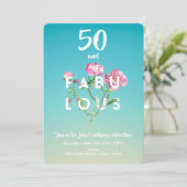 50 et FABULOUS | Invitation d'anniversaire (Debout devant)