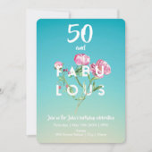 50 et FABULOUS | Invitation d'anniversaire (Devant)