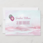 50 et Fabulous Party Invitation rose (Dos)