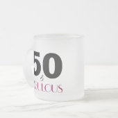 50 et Fabulous Pink 50e anniversaire Gift Mug (Devant gauche)