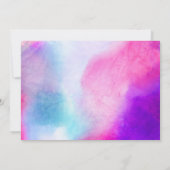 50 et Fabulous Purple invitation argent et rose (Dos)