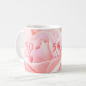 50 et Fabulous Rose Photographie | Café Mug (Devant gauche)