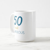 50 et Fabulous Turquoise et Gold Mug (Devant gauche)