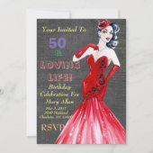 50 et invitations à une fête de vie amoureuse (Devant)