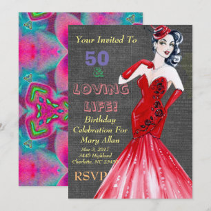 50 et invitations à une fête de vie amoureuse