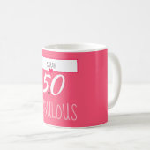 50 et tasse faite sur commande fabuleuse (Devant droit)