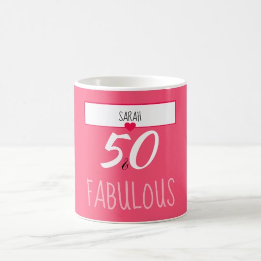 50 et tasse faite sur commande fabuleuse (Centre)