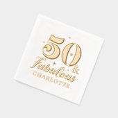 50 & Fabuleux Cinquante Anniversaire Personnalisé (Gauche)