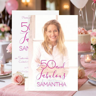50 & Fabuleux Invitation Anniversaire 50 ans Photo