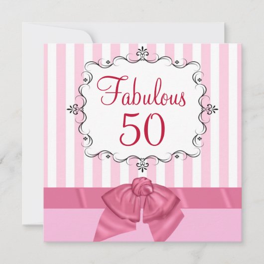 50 fabuleux - Invitations faites sur commande de (Devant)