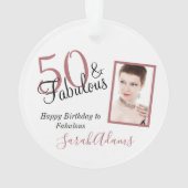 50 & Fabuleux nuances roses Acrylique d'anniversai (dos)