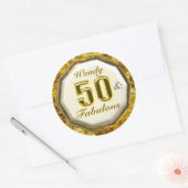 50 & Fabuleux Stickers Gold Sparkling (Enveloppe)