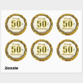 50 & Fabuleux Stickers Gold Sparkling (Feuille)
