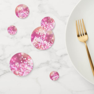 50 & Fabulous, 50e verjaardag Roze glamour Confetti
