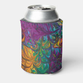 50 & Fabulous Abstract PAARS Aangepaste verjaardag Blikjeskoeler (Blikje Achterkant)