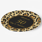 50 Fabulous Birthday Leopard Print Paper Bord (Gekanteld)