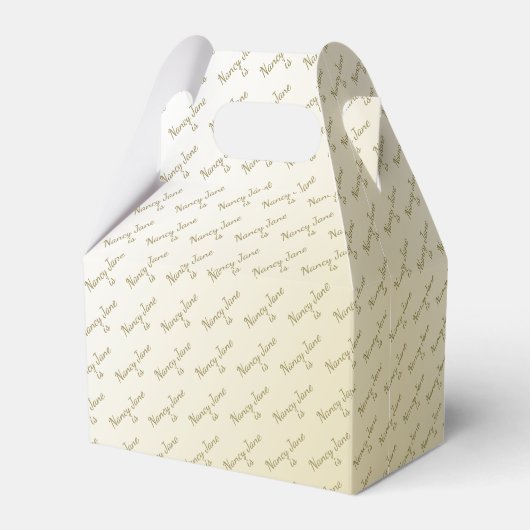 50- & Fabulous Birthday Party Black/Gold-boodschap Bedankdoosjes (Achterkant)