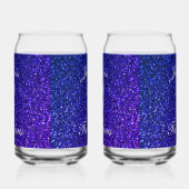 50 Fabulous Blauw Glitter Verjaardag Gift Favor Se Blikvorm Glas (Rechts)